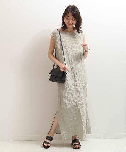 リンクル楊柳ロングスリットワンピース Noble ノーブル 公式のファッション通販 Baycrew S Store