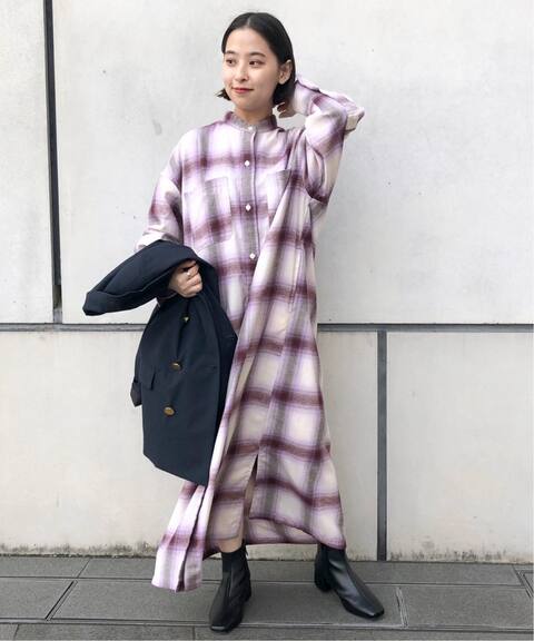 ネルチェックスタンドシャツワンピース Journal Standard ジャーナルスタンダード 公式のファッション通販 Baycrew S Store ネルチェックスタンドシャツワンピース Journal Standard ジャーナルスタンダード 公式のファッション通販 Baycrew S Store