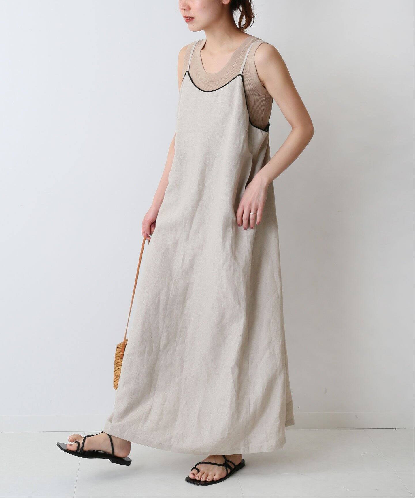 ロングセラー Zyga リネン100 キャミソールワンピース 21新作 Www Globaldentalcentre Org