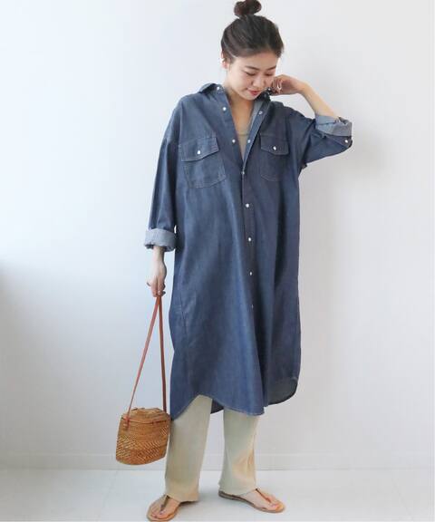 追加 ダンガリーシャツワンピース Journal Standard Relume ジャーナルスタンダード レリューム 公式のファッション通販 Baycrew S Store