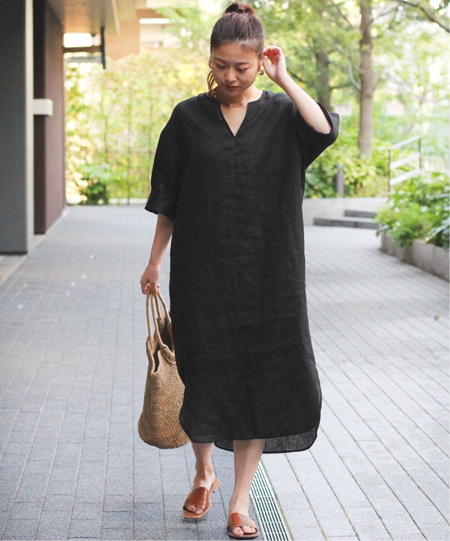 リネンハンソデワンピース Journal Standard Relume ジャーナルスタンダード レリューム 公式のファッション通販 Baycrew S Store