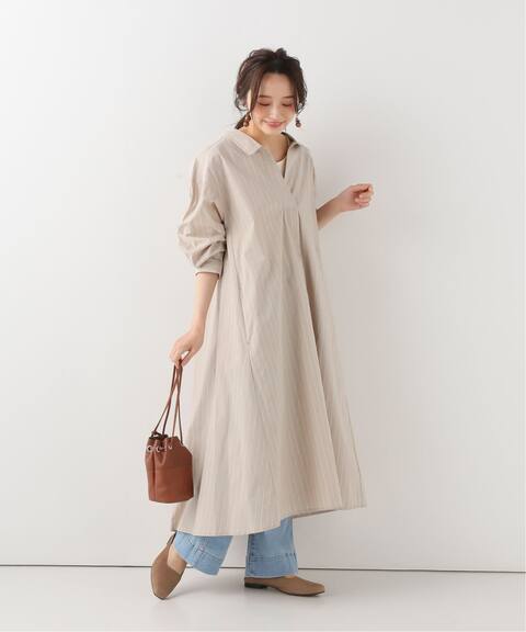 Aラインバックシャンシャツワンピース B C Stock ベーセーストック 公式のファッション通販 Baycrew S Store