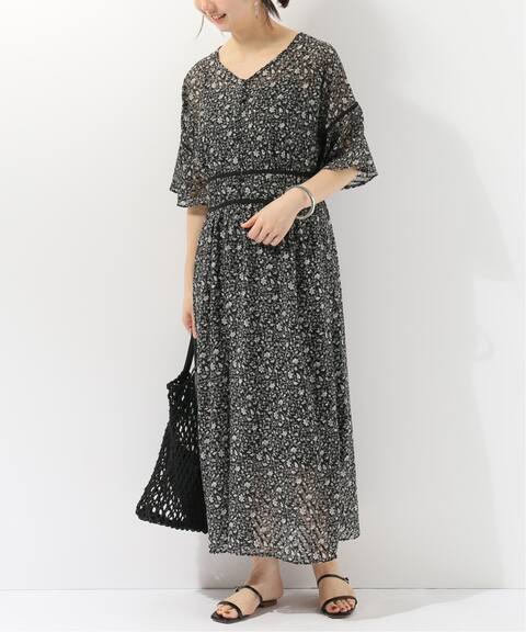 花唐草 ロングワンピース B C Stock ベーセーストック 公式のファッション通販 Baycrew S Store
