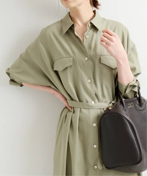 リヨセル リネンシャツワンピース Iena イエナ 公式のファッション通販 Baycrew S Store