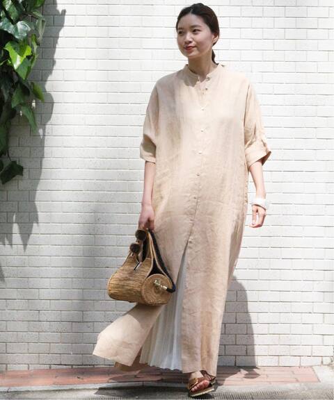 リネンバンドカラー シャツワンピース Iena イエナ 公式のファッション通販 Baycrew S Store