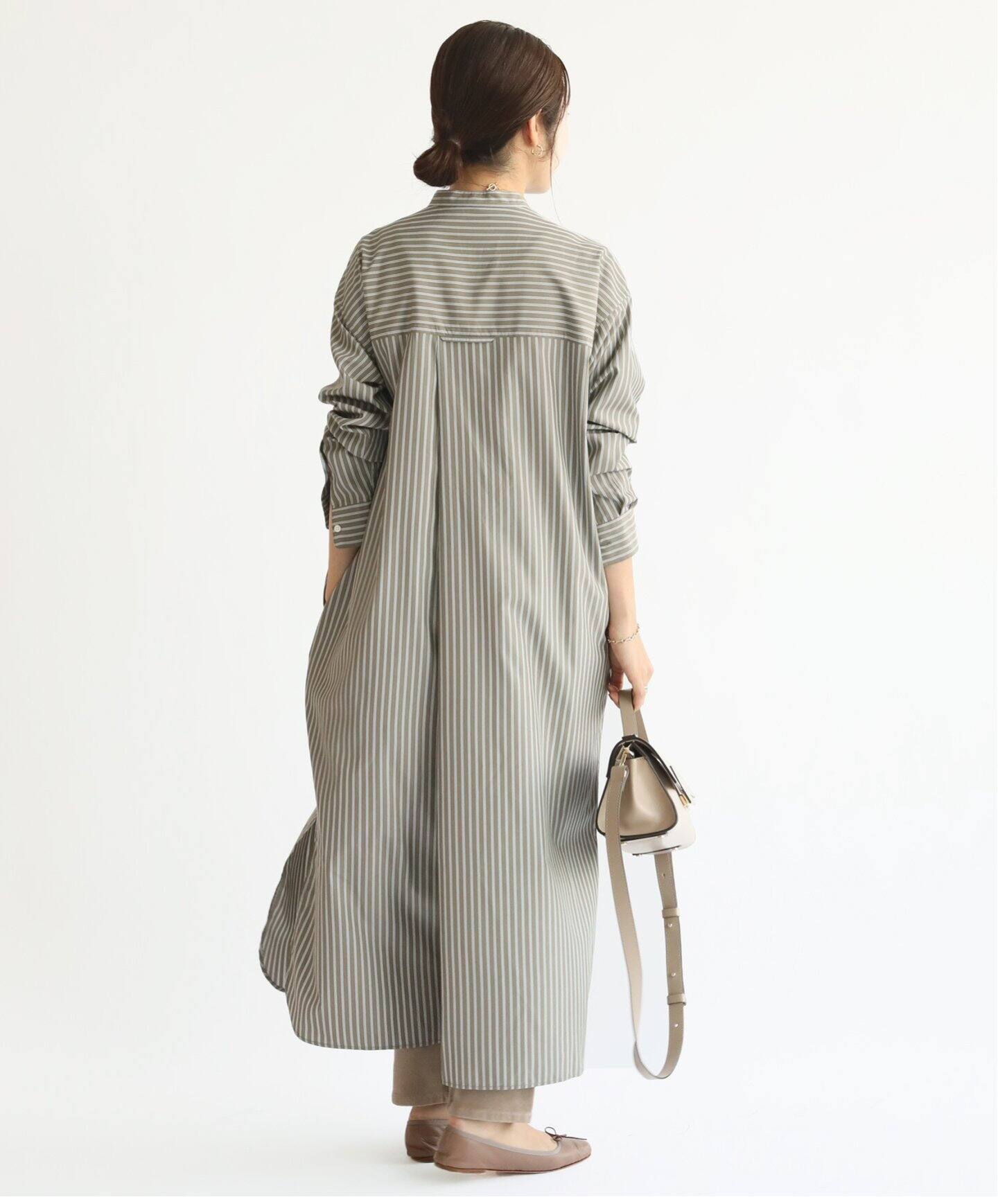 R/Pバンドカラーシャツワンピース◇|IENA(イエナ)公式の R/Pバンドカラーシャツワンピース◇|IENA(イエナ)公式の