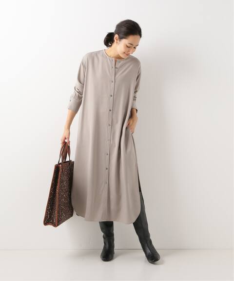 キュプラサテンノーカラーシャツワンピース Iena イエナ 公式のファッション通販 Baycrew S Store キュプラサテンノーカラーシャツワンピース Iena イエナ 公式のファッション通販 Baycrew S Store