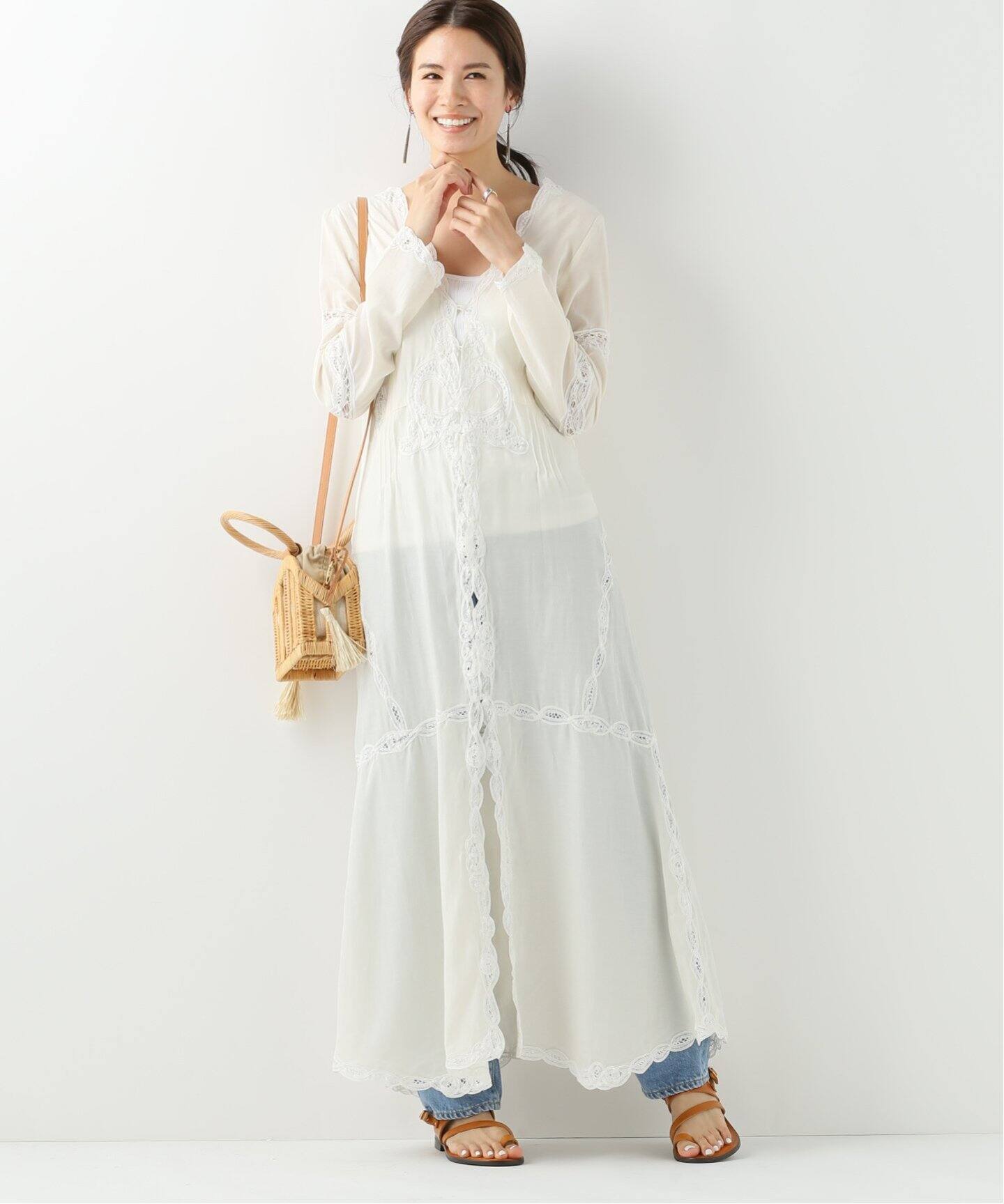 レース刺繍ロングワンピース Iena イエナ 公式のファッション通販 Baycrew S Store