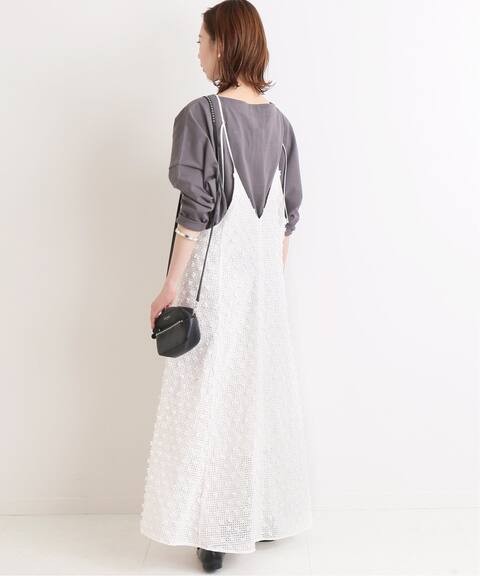 3dレースロングキャミワンピース Iena イエナ 公式のファッション通販 Baycrew S Store