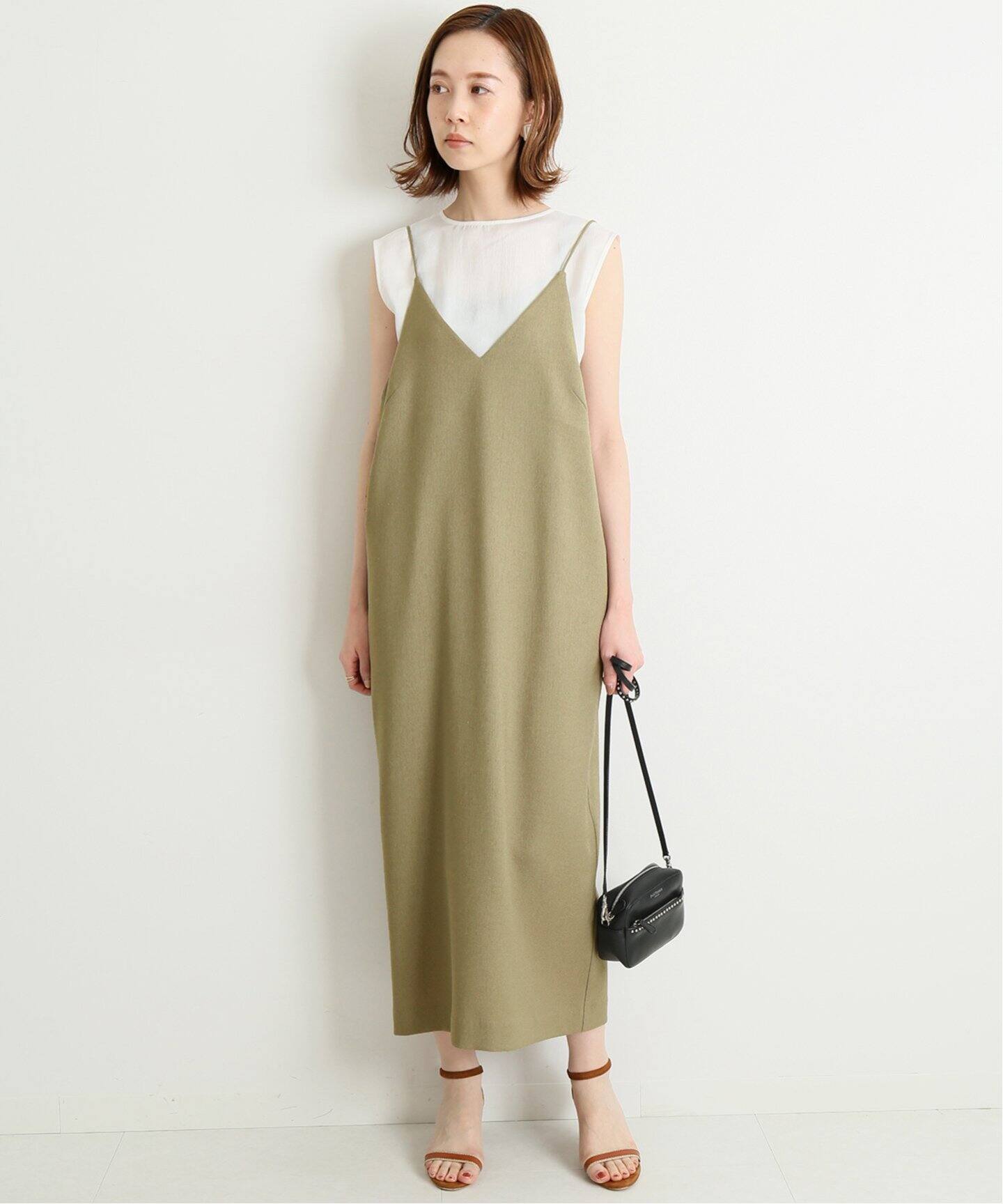 お見舞い 新品未使用 タグ付き Ienaリネンライクキャミワンピース イエナ お見舞い 新品未使用 タグ付き Ienaリネンライクキャミワンピース イエナ