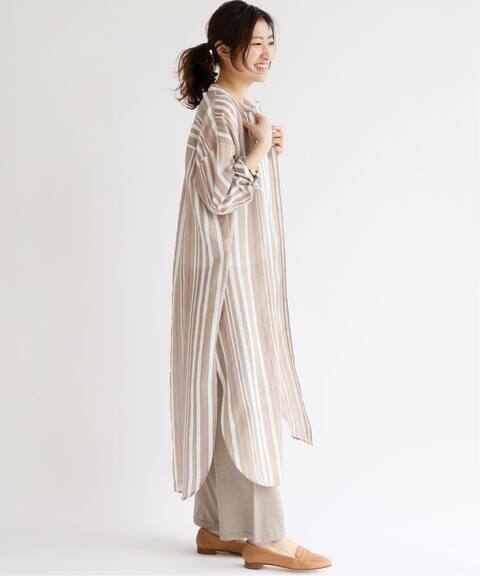 ストライプ シアーロングシャツワンピース Iena イエナ 公式のファッション通販 Baycrew S Store ストライプ シアーロングシャツワンピース Iena イエナ 公式のファッション通販 Baycrew S Store