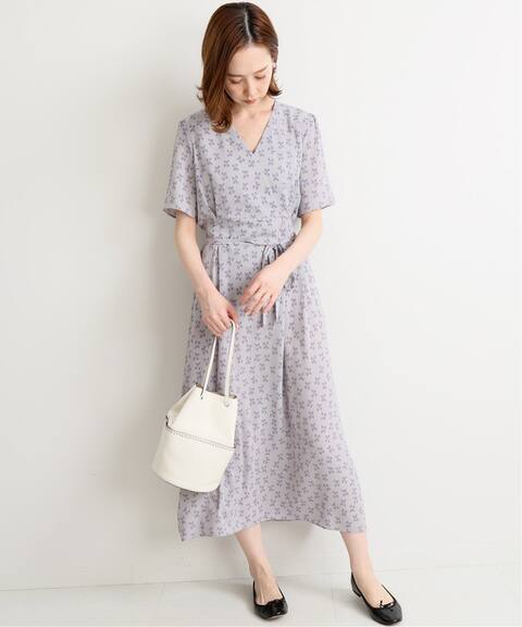 カシュクールプリントワンピース Iena イエナ 公式のファッション通販 Baycrew S Store