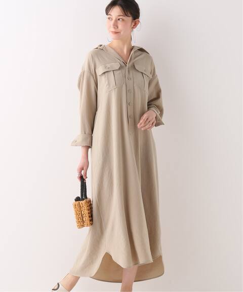 Bluebird Boulevard ワッシャーツイルドレス ベルト付き Iena イエナ 公式のファッション通販 Baycrew S Store