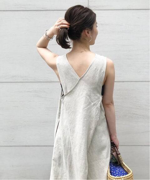 Missing You Already ミッシングユーオールレディ Linen Back Cross ワンピース Iena イエナ 公式のファッション通販 Baycrew S Store