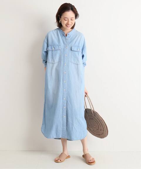 Le Denim Light Oz シャツワンピース Slobe Iena スローブ イエナ 公式のファッション通販 Baycrew S Store
