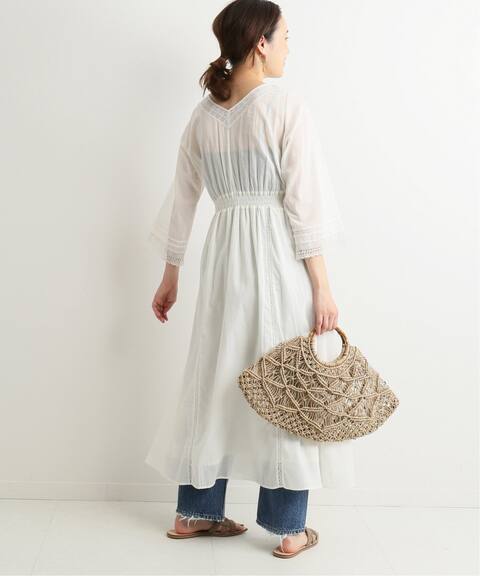 マニーレースvネックロングワンピース Slobe Iena スローブ イエナ 公式のファッション通販 Baycrew S Store