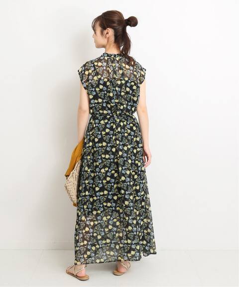 フェザーフラワーギャザーワンピース Slobe Iena スローブ イエナ 公式のファッション通販 Baycrew S Store