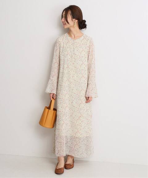 小花柄プリント フレアスリーブワンピース Slobe Iena スローブ イエナ 公式のファッション通販 Baycrew S Store