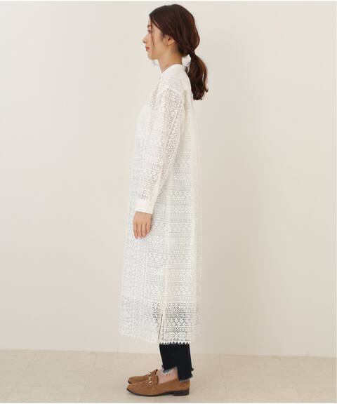 ウォッシャブルレースシャツワンピース Slobe Iena スローブ イエナ 公式のファッション通販 Baycrew S Store