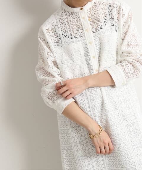 ウォッシャブルレースシャツワンピース Slobe Iena スローブ イエナ 公式のファッション通販 Baycrew S Store