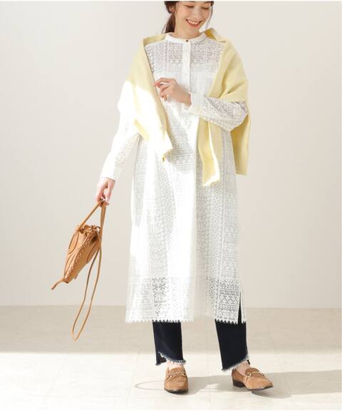 ウォッシャブルレースシャツワンピース Slobe Iena スローブ イエナ 公式のファッション通販 Baycrew S Store