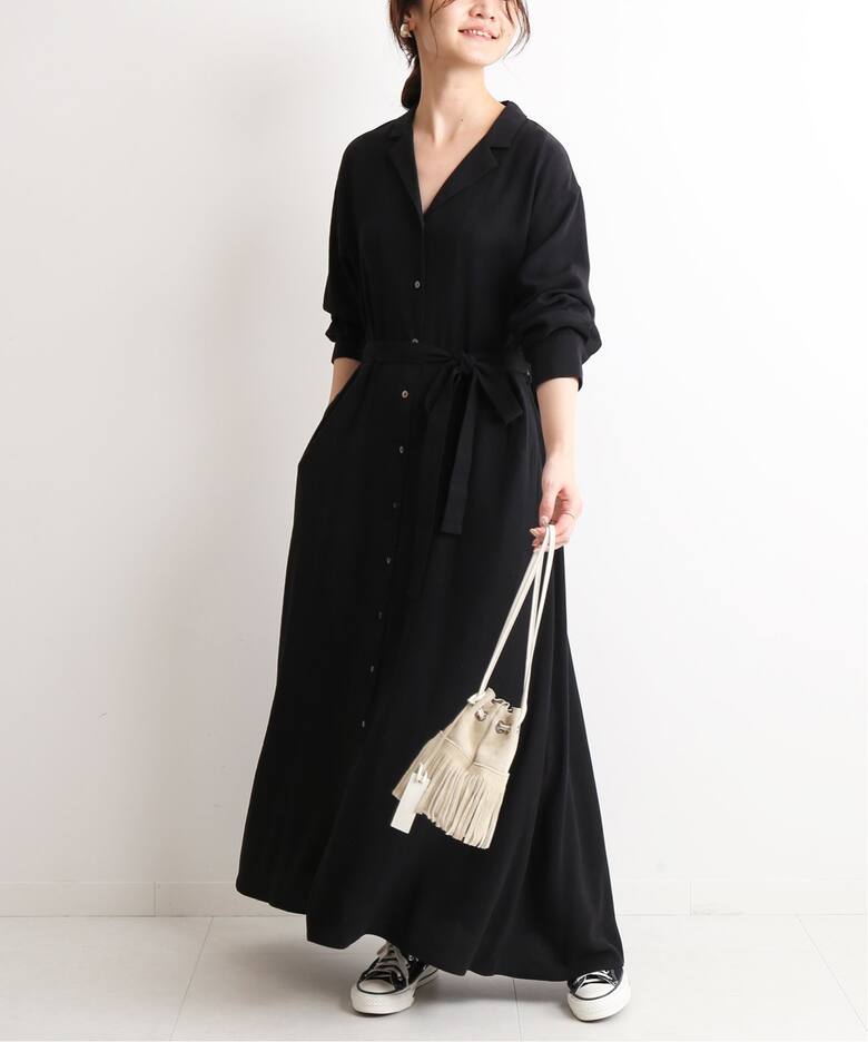 レーヨンツイル開襟シャツワンピース Slobe Iena スローブ イエナ 公式のファッション通販 Baycrew S Store