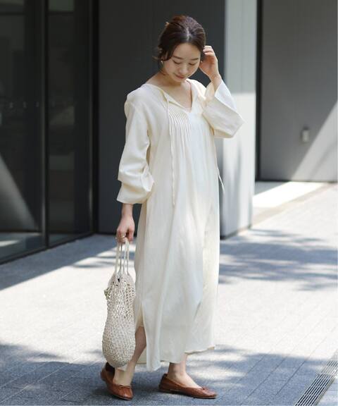 リネン混ピンタックワンピース Slobe Iena スローブ イエナ 公式のファッション通販 Baycrew S Store