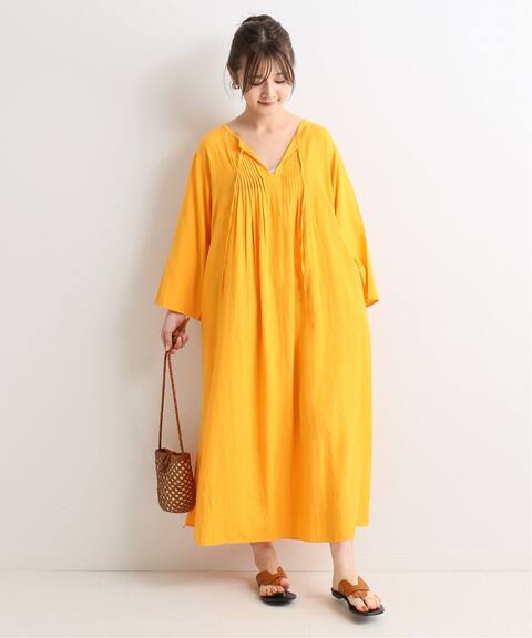 リネン混ピンタックワンピース Slobe Iena スローブ イエナ 公式のファッション通販 Baycrew S Store