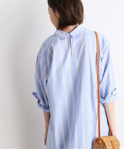 ストライプロングシャツワンピース Slobe Iena スローブ イエナ 公式のファッション通販 Baycrew S Store