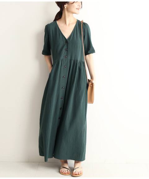 フロントボタンvネック ロングワンピース Slobe Iena スローブ イエナ 公式のファッション通販 Baycrew S Store