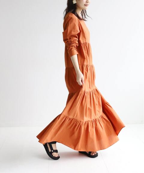 Slobe Citron カラーティアードワンピース Slobe Iena スローブ イエナ 公式のファッション通販 Baycrew S Store