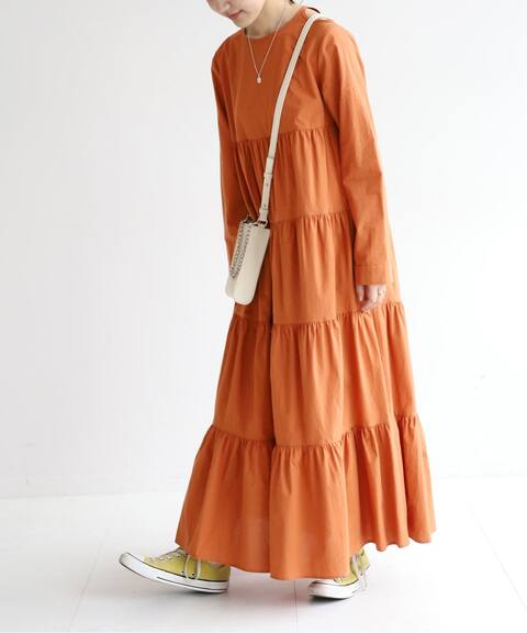 Slobe Citron カラーティアードワンピース Slobe Iena スローブ イエナ 公式のファッション通販 Baycrew S Store