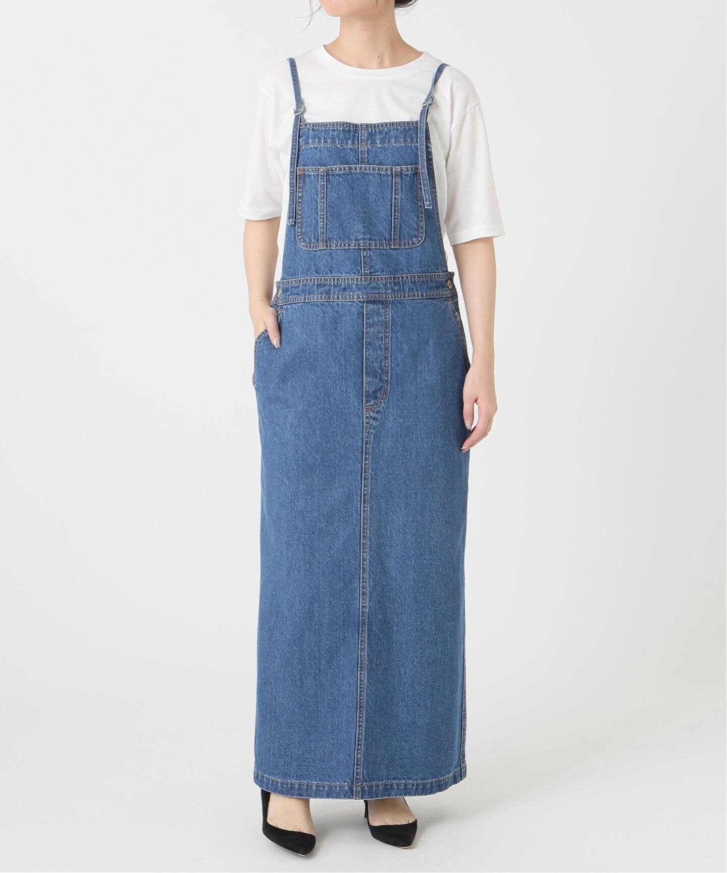 LE DENIM ロングジャンパースカート◇|SLOBE IENA(スローブ イエナ LE DENIM ロングジャンパースカート◇|SLOBE IENA(スローブ イエナ