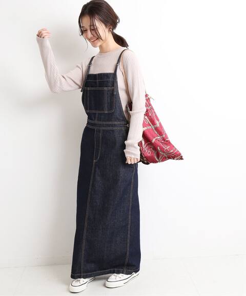 追加 Le Denim ロングジャンパースカート Slobe Iena スローブ イエナ 公式のファッション通販 Baycrew S Store