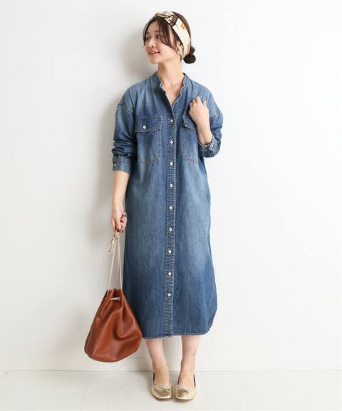 追加2 Le Denim ロングワンピース Slobe Iena スローブ イエナ 公式のファッション通販 Baycrew S Store