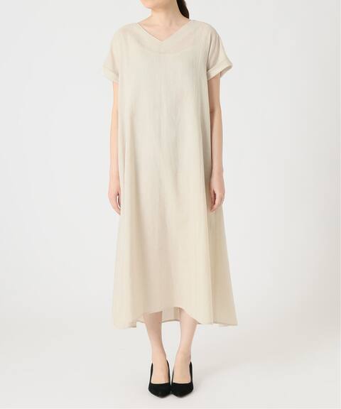 リネン混vネックロングワンピース Slobe Iena スローブ イエナ 公式のファッション通販 Baycrew S Store