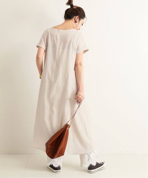 リネン混vネックロングワンピース Slobe Iena スローブ イエナ 公式のファッション通販 Baycrew S Store