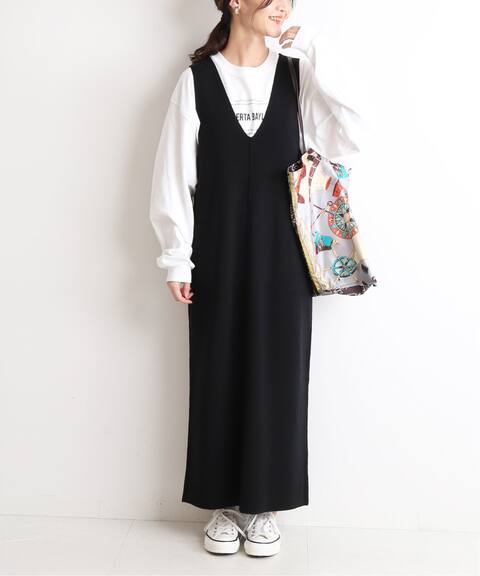 追加 Vネックニットロングワンピース Slobe Iena スローブ イエナ 公式のファッション通販 Baycrew S Store