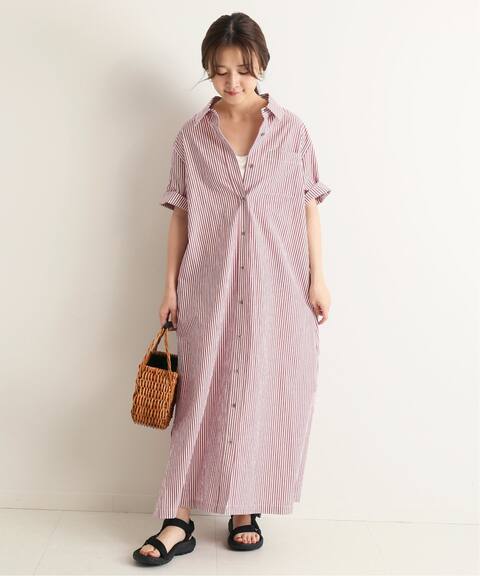 コットンロングシャツワンピース Slobe Iena スローブ イエナ 公式のファッション通販 Baycrew S Store