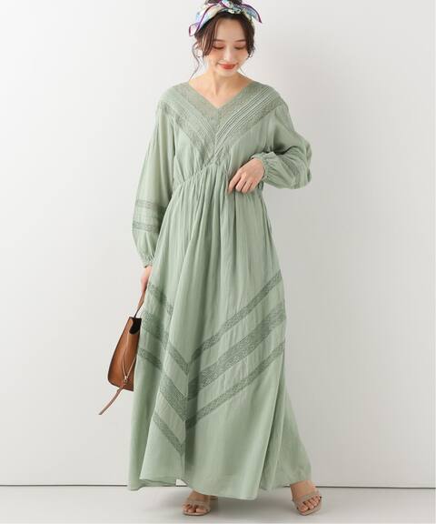 Sara Mallika サラマリカ Gauze Lace Dressロングワンピース Slobe Iena スローブ イエナ 公式のファッション通販 Baycrew S Store