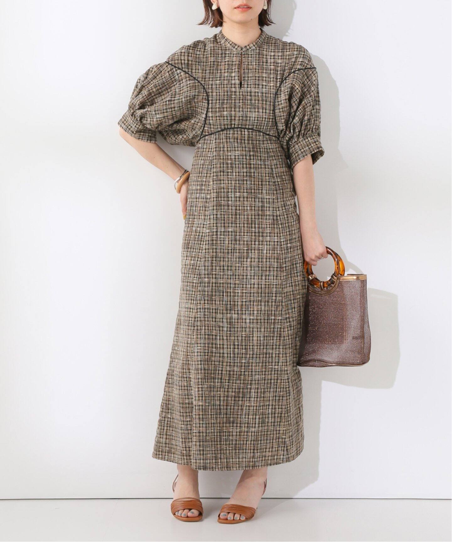 Clane クラネ See Through Check Arm ワンピース Slobe Iena スローブ イエナ 公式のファッション通販 Baycrew S Store