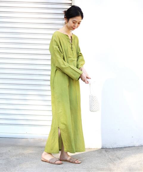 Pondichery ポンディシェリ 2wayリネンロングワンピース Slobe Iena スローブ イエナ 公式のファッション通販 Baycrew S Store