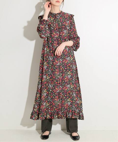 Iena La Boucle フラワープリント タック襟ワンピース Iena イエナ 公式のファッション通販 Baycrew S Store