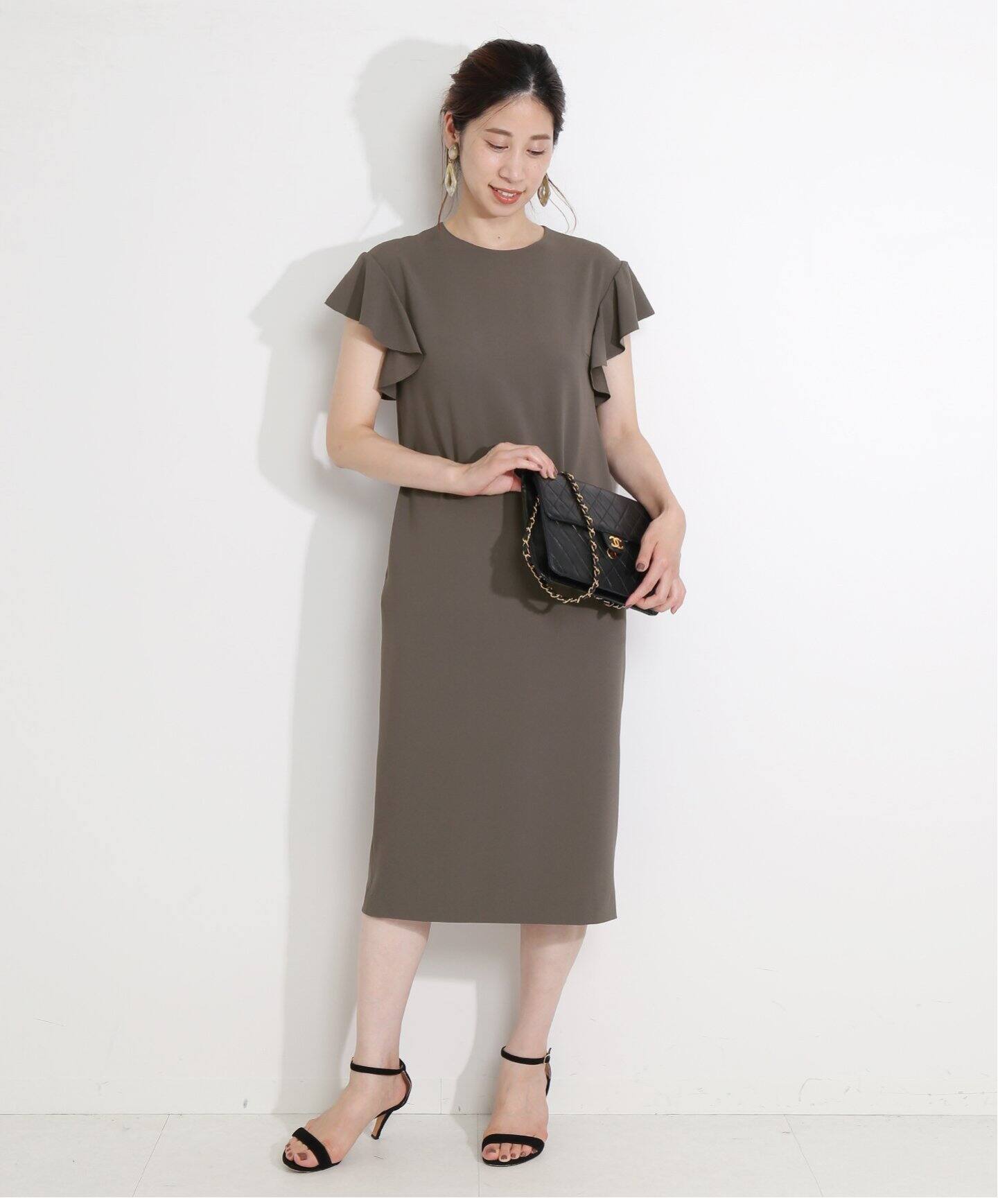 袖フリルノースリーブワンピース Vermeil Par Iena ヴェルメイユ パー イエナ 公式のファッション通販 Baycrew S Store