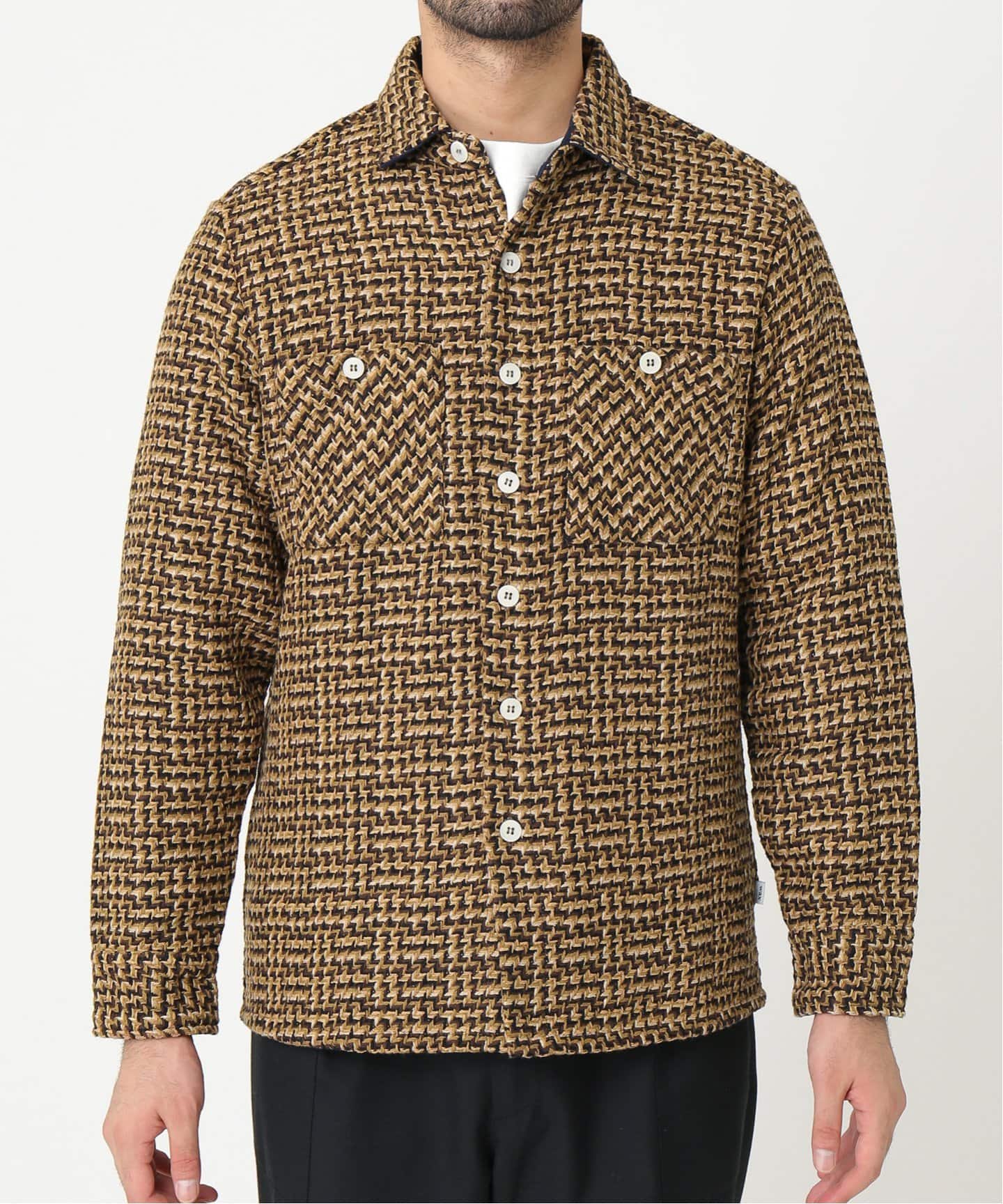 【美品】wax london ワックスロンドン　バスケットチェックシャツ　M wax london ワックスロンドン バスケットチェックシャツ M
