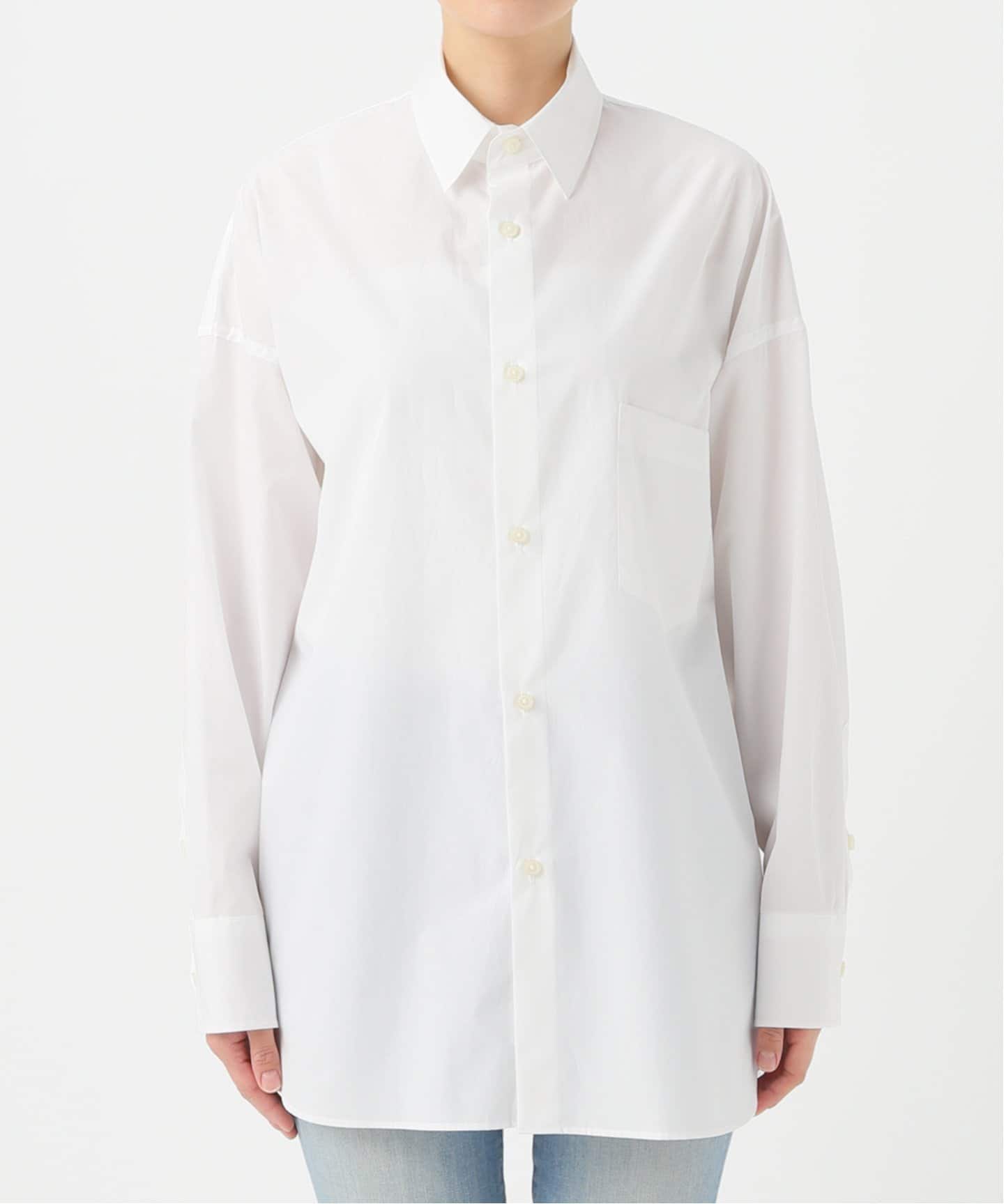 MADISON BLUE / マディソンブルー】J.BRADLEY L/S SHIRT|L 値下げする特売 マディソンブルー J.BRADLEY 五分袖シャツ 上品なライトブルー シャツ/ブラウス(七分/長袖)
