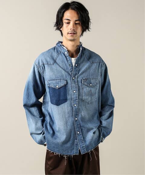 Wrangler ラングラー クラッシュデニム ウエスタンシャツ Journal Standard ジャーナルスタンダード 公式のファッション通販 Baycrew S Store