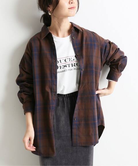 ネルチェックシャツ Slobe Iena スローブ イエナ 公式のファッション通販 Baycrew S Store ネルチェックシャツ Slobe Iena スローブ イエナ 公式のファッション通販 Baycrew S Store