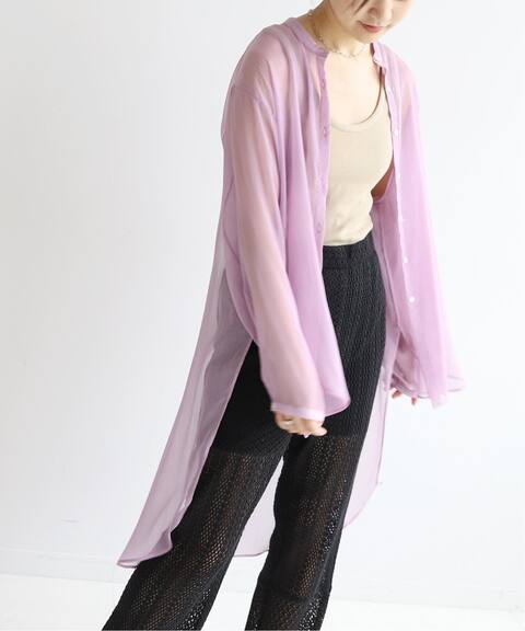 Slobe Citron シアーデザインロングシャツ Slobe Iena スローブ イエナ 公式のファッション通販 Baycrew S Store