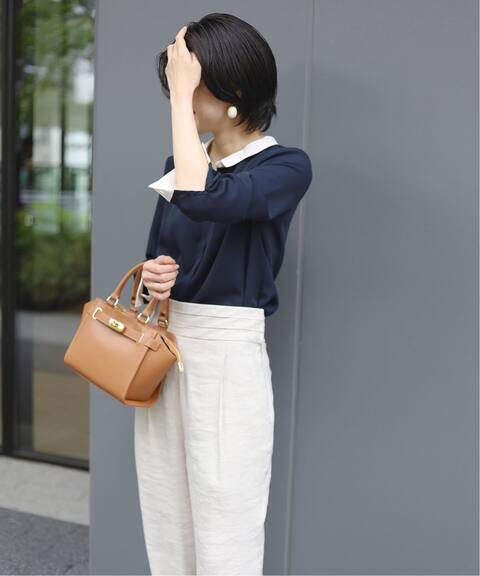 ラウンドバイカラーシャツ La Totalite ラ トータリテ 公式のファッション通販 Baycrew S Store